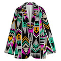 Vintage Tribal Aztec Pattern Print Women's Blazer