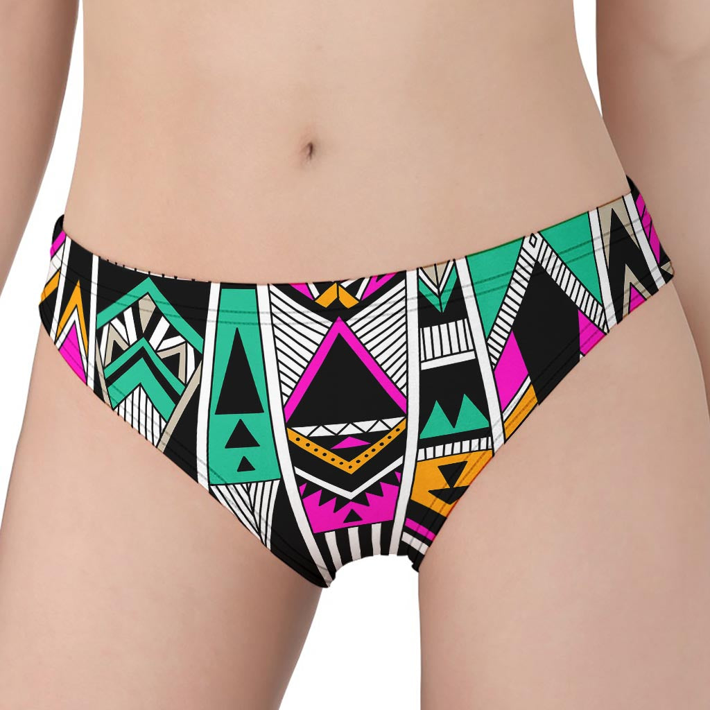 Vintage Tribal Aztec Pattern Print Women's Panties