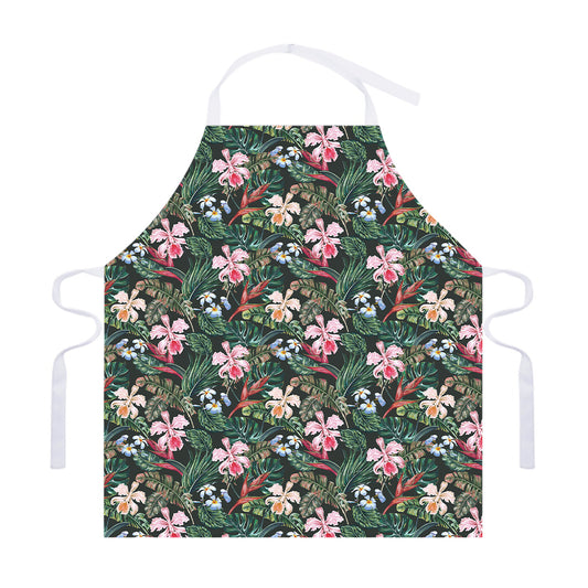 Vintage Tropical Exotic Hawaiian Print Adjustable Apron