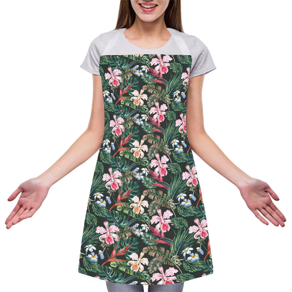 Vintage Tropical Exotic Hawaiian Print Adjustable Apron