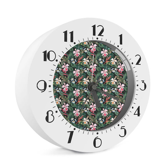 Vintage Tropical Exotic Hawaiian Print Alarm Clock