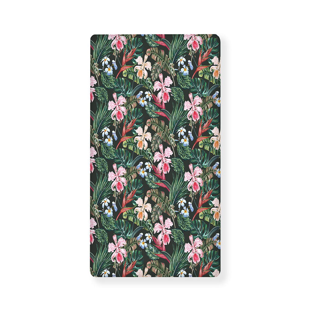 Vintage Tropical Exotic Hawaiian Print Baby Crib Sheet
