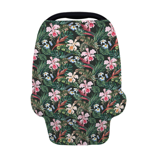 Vintage Tropical Exotic Hawaiian Print Baby Seat Cover