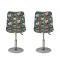 Vintage Tropical Exotic Hawaiian Print Bar Stool Covers