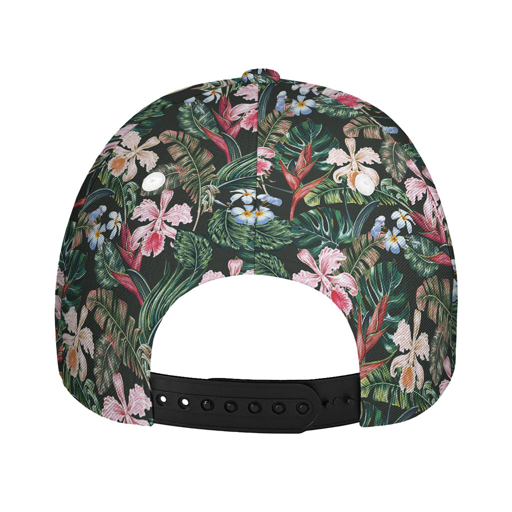 Vintage Tropical Exotic Hawaiian Print Baseball Cap