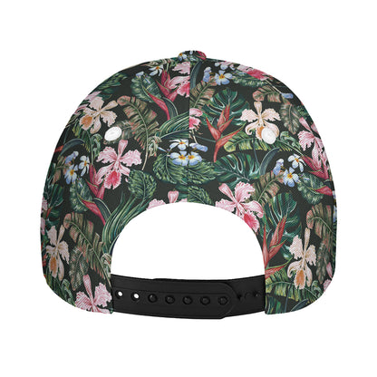 Vintage Tropical Exotic Hawaiian Print Baseball Cap