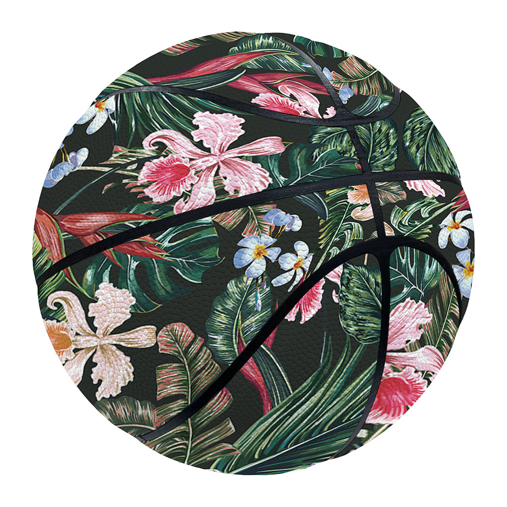 Vintage Tropical Exotic Hawaiian Print Basketball