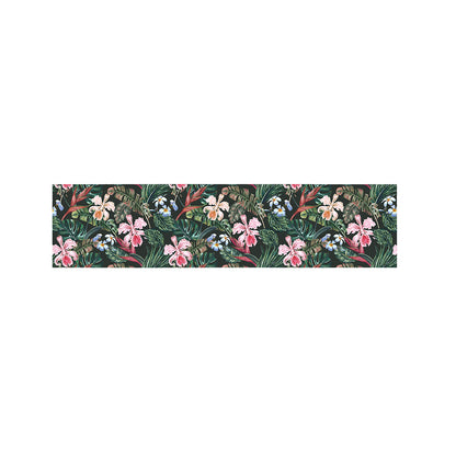 Vintage Tropical Exotic Hawaiian Print Bed Runner