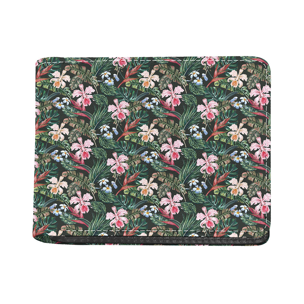 Vintage Tropical Exotic Hawaiian Print Bifold Wallet