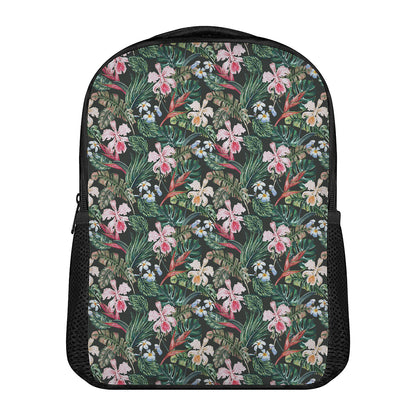 Vintage Tropical Exotic Hawaiian Print Casual Backpack