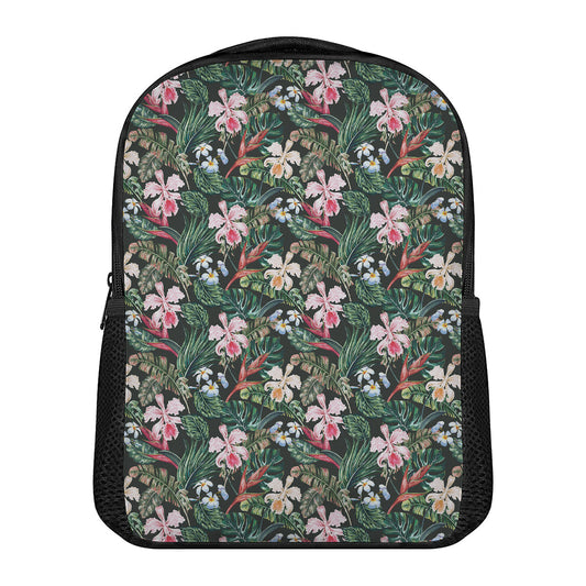 Vintage Tropical Exotic Hawaiian Print Casual Backpack