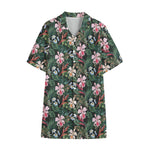 Vintage Tropical Exotic Hawaiian Print Cotton Hawaiian Shirt