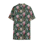 Vintage Tropical Exotic Hawaiian Print Cotton Hawaiian Shirt