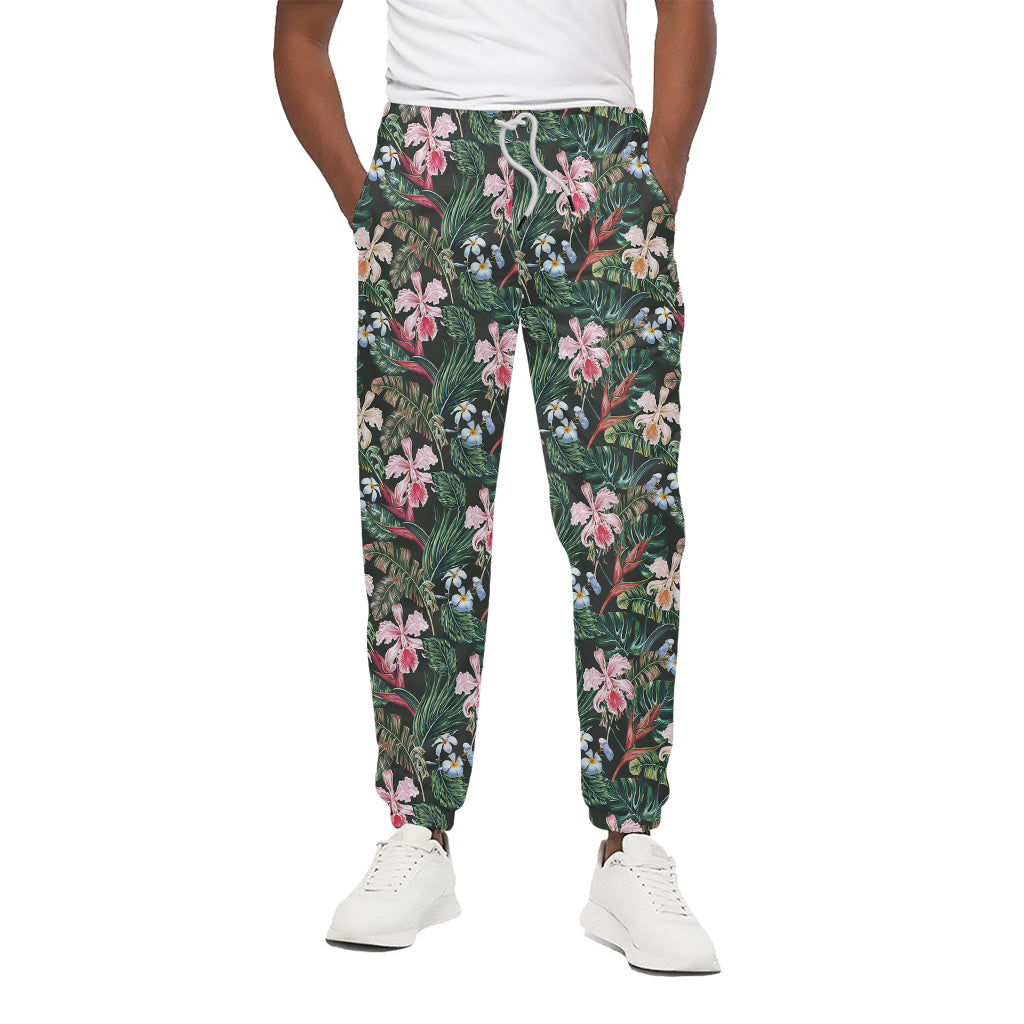 Vintage Tropical Exotic Hawaiian Print Cotton Pants
