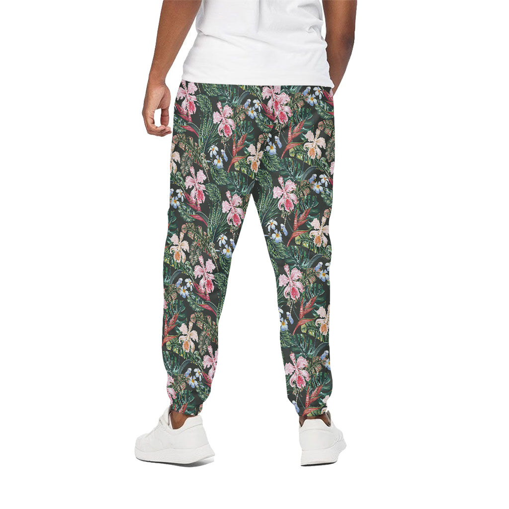Vintage Tropical Exotic Hawaiian Print Cotton Pants