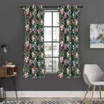Vintage Tropical Exotic Hawaiian Print Curtain