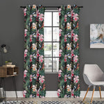 Vintage Tropical Exotic Hawaiian Print Curtain