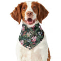 Vintage Tropical Exotic Hawaiian Print Dog Bandana