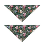 Vintage Tropical Exotic Hawaiian Print Dog Bandana