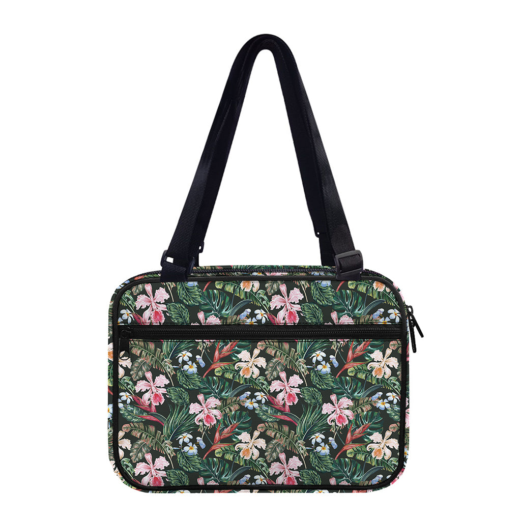 Vintage Tropical Exotic Hawaiian Print Double Strap Bible Bag