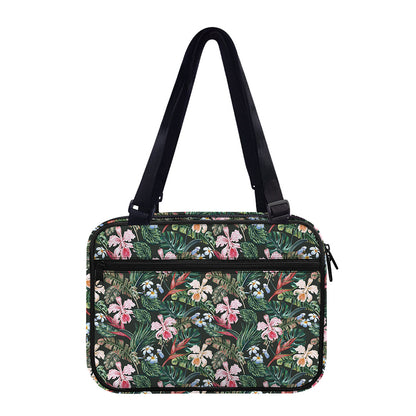 Vintage Tropical Exotic Hawaiian Print Double Strap Bible Bag