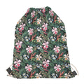 Vintage Tropical Exotic Hawaiian Print Drawstring Bag