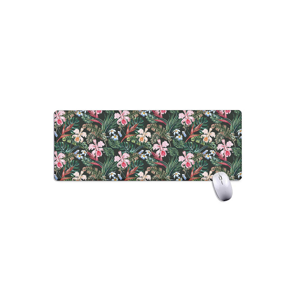 Vintage Tropical Exotic Hawaiian Print Extended Mouse Pad