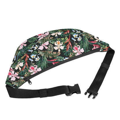 Vintage Tropical Exotic Hawaiian Print Fanny Pack