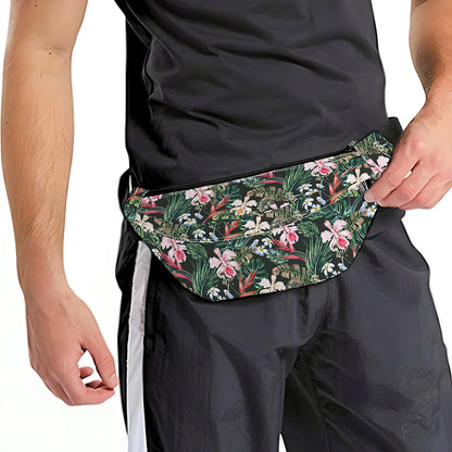 Vintage Tropical Exotic Hawaiian Print Fanny Pack
