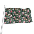 Vintage Tropical Exotic Hawaiian Print Flag