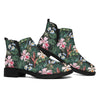 Vintage Tropical Exotic Hawaiian Print Flat Ankle Boots