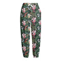 Vintage Tropical Exotic Hawaiian Print Fleece Lined Knit Pants