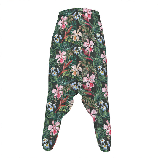 Vintage Tropical Exotic Hawaiian Print Hammer Pants