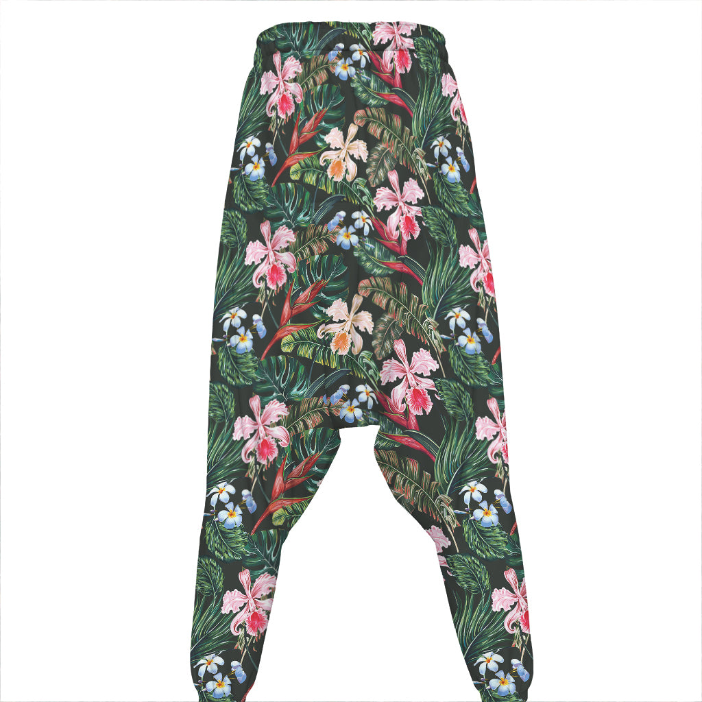 Vintage Tropical Exotic Hawaiian Print Hammer Pants