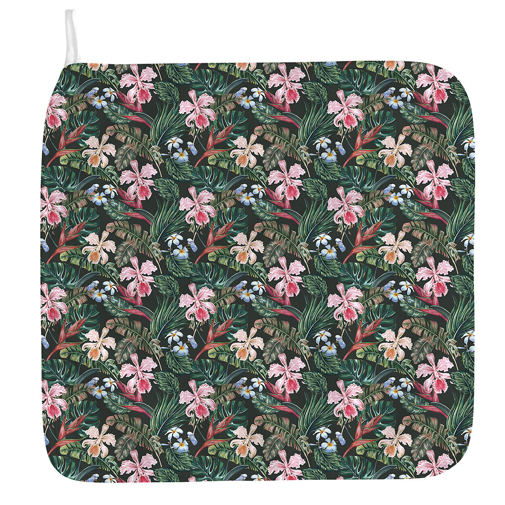 Vintage Tropical Exotic Hawaiian Print Hand Towel