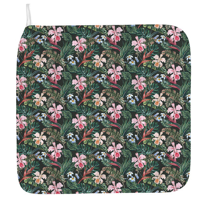 Vintage Tropical Exotic Hawaiian Print Hand Towel
