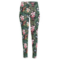 Vintage Tropical Exotic Hawaiian Print High-Waisted Pocket Leggings