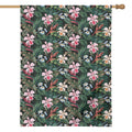 Vintage Tropical Exotic Hawaiian Print House Flag