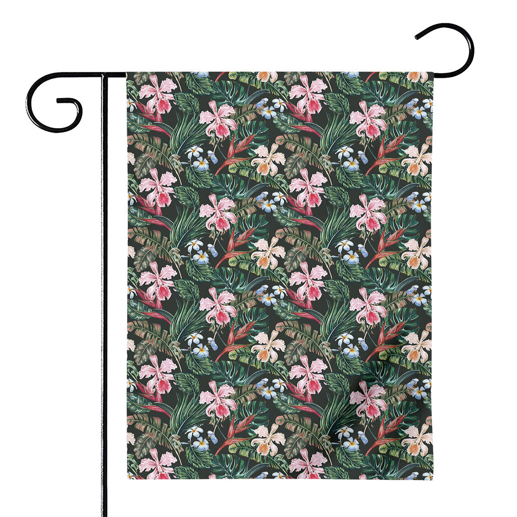 Vintage Tropical Exotic Hawaiian Print House Flag