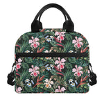 Vintage Tropical Exotic Hawaiian Print Insulated Lunch Bag