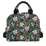 Vintage Tropical Exotic Hawaiian Print Insulated Lunch Bag