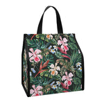 Vintage Tropical Exotic Hawaiian Print Insulated Lunch Tote