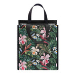 Vintage Tropical Exotic Hawaiian Print Insulated Lunch Tote