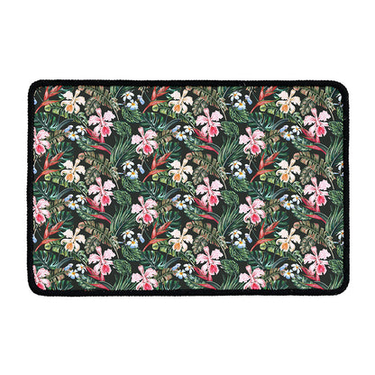 Vintage Tropical Exotic Hawaiian Print Kitchen Mat