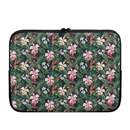 Vintage Tropical Exotic Hawaiian Print Laptop Sleeve