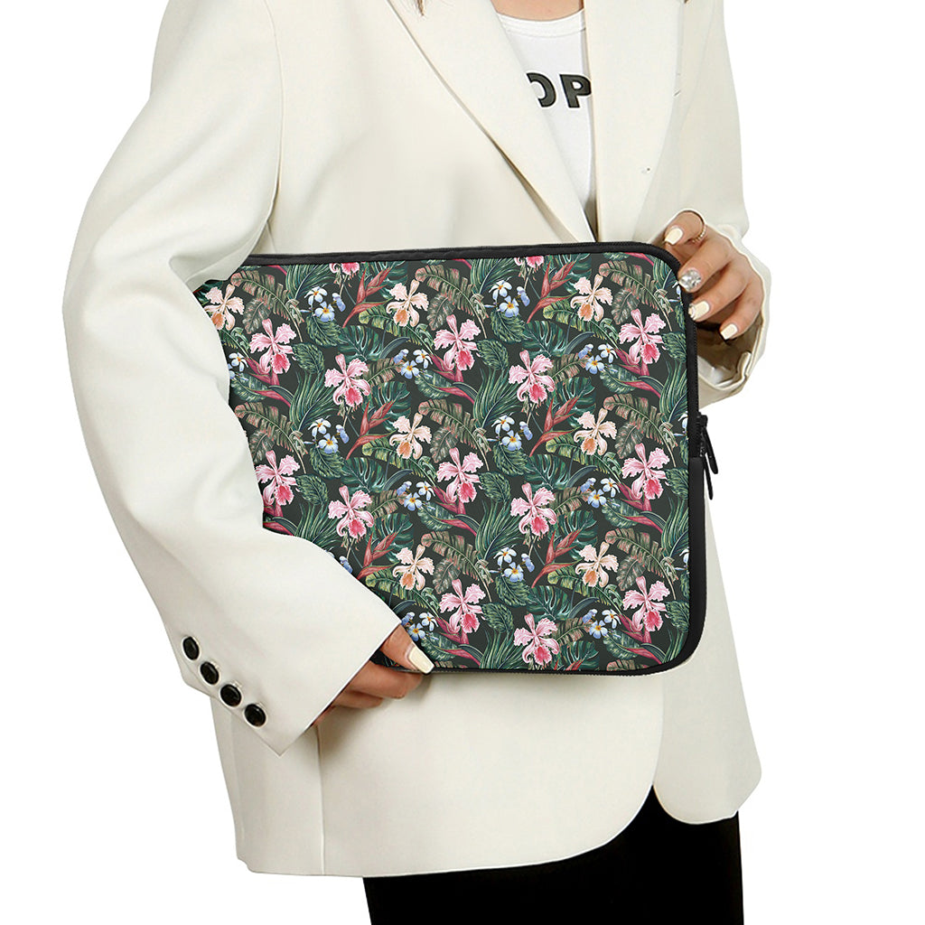 Vintage Tropical Exotic Hawaiian Print Laptop Sleeve