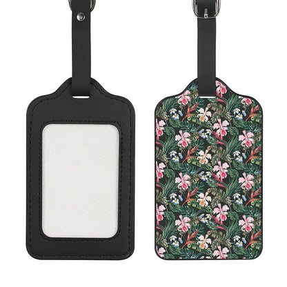 Vintage Tropical Exotic Hawaiian Print Luggage Tag