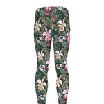 Vintage Tropical Exotic Hawaiian Print Men's leggings