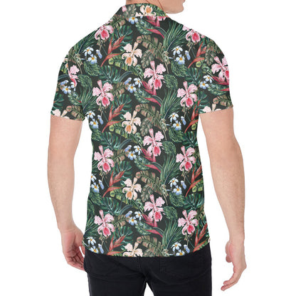 Vintage Tropical Exotic Hawaiian Print Men's Shirt