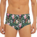 Vintage Tropical Exotic Hawaiian Print Men's Triangle Swim Briefs